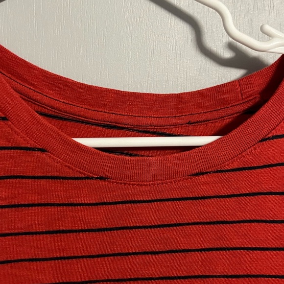Red and Black Striped Tee - Picture 3 of 6